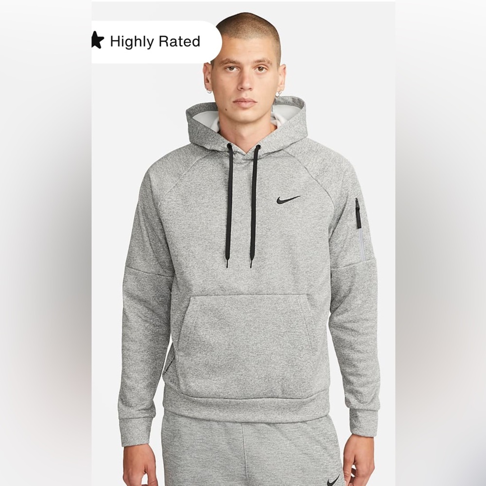Nike Gray Hoodie with Black Accents